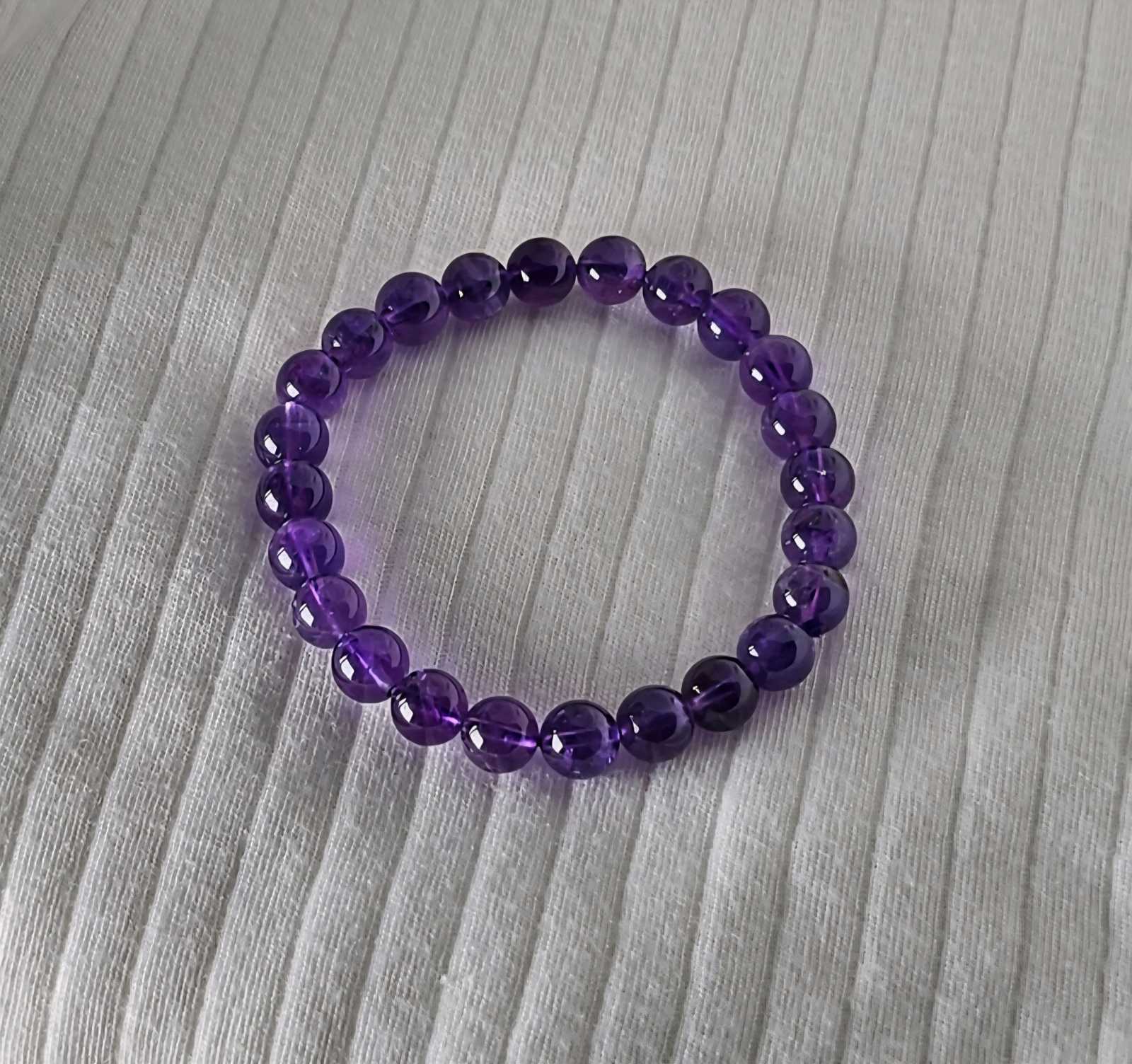 Amethyst bracelet (8mm)