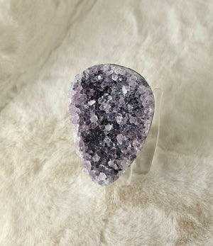 Amethyst druzy (egg-shaped) 2A