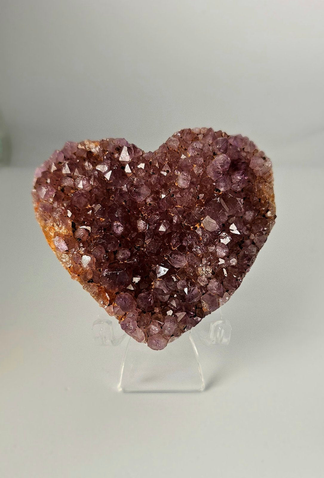 Amethyst druzy ( heart-shaped) 1A