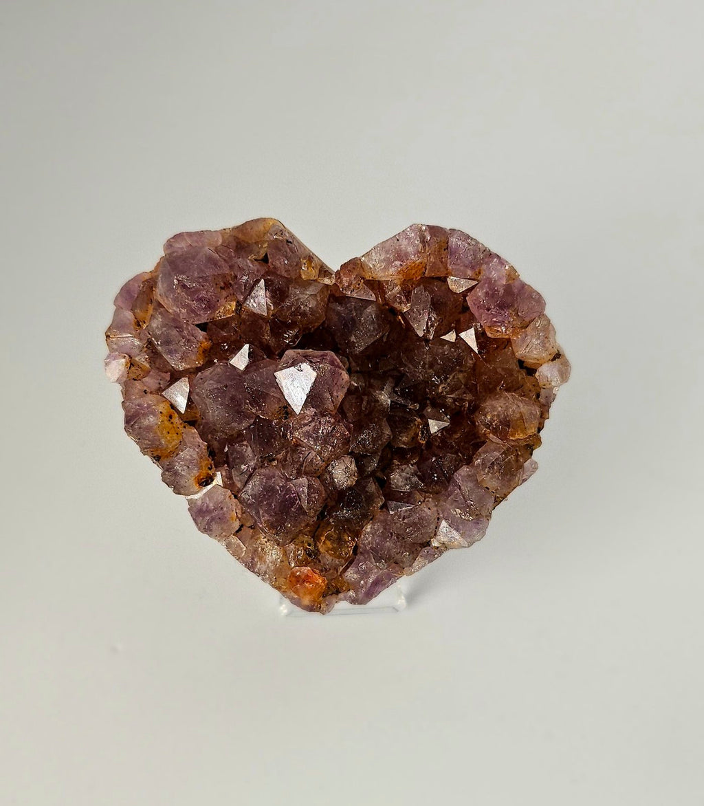 Amethyst druzy ( heart-shaped) 2A