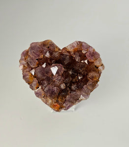 Amethyst druzy ( heart-shaped) 2A