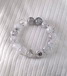 Tourmalinated Quartz bracelet 15mm
