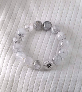 Tourmalinated Quartz bracelet 15mm