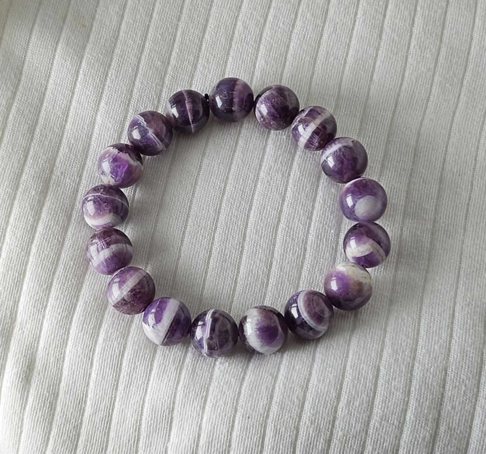 Chevron Amethyst bracelet 12.5mm