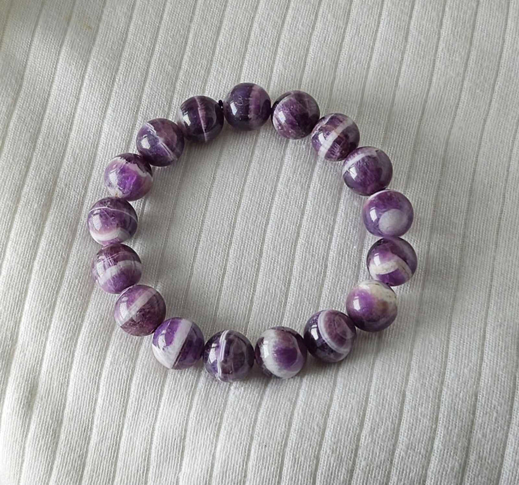 Chevron Amethyst bracelet 12.5mm