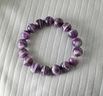 Chevron Amethyst bracelet 12.5mm