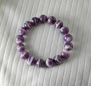 Chevron Amethyst bracelet 12.5mm