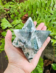 Large Merkaba in Moss Agate