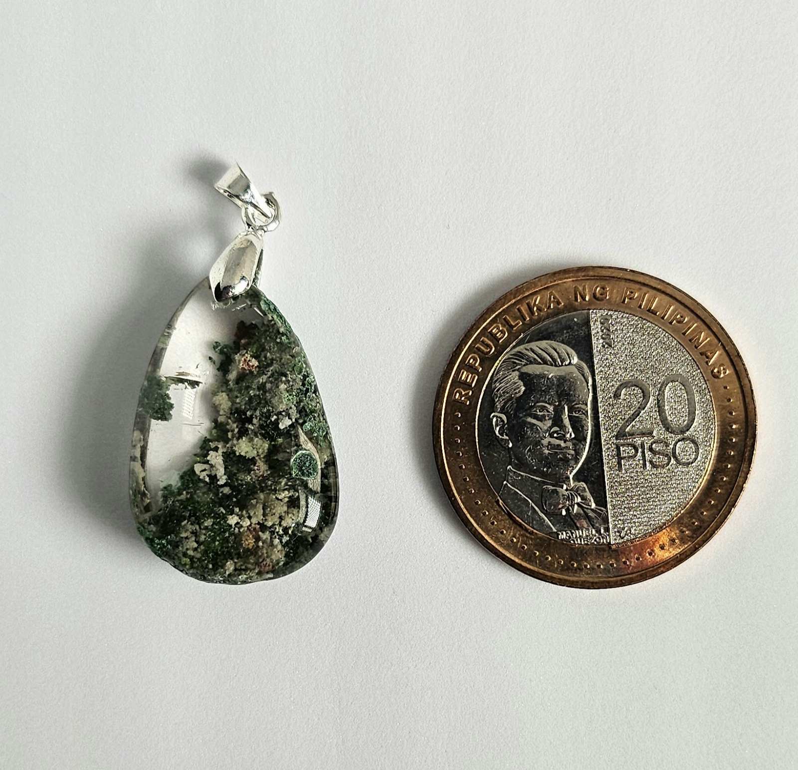 Lodolite Quartz pendant 2A