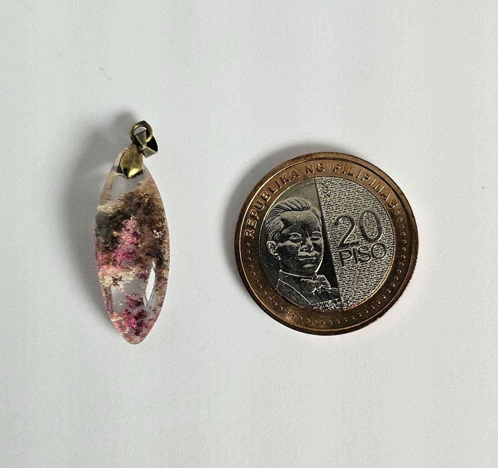 Lodolite Quartz pendant 3A