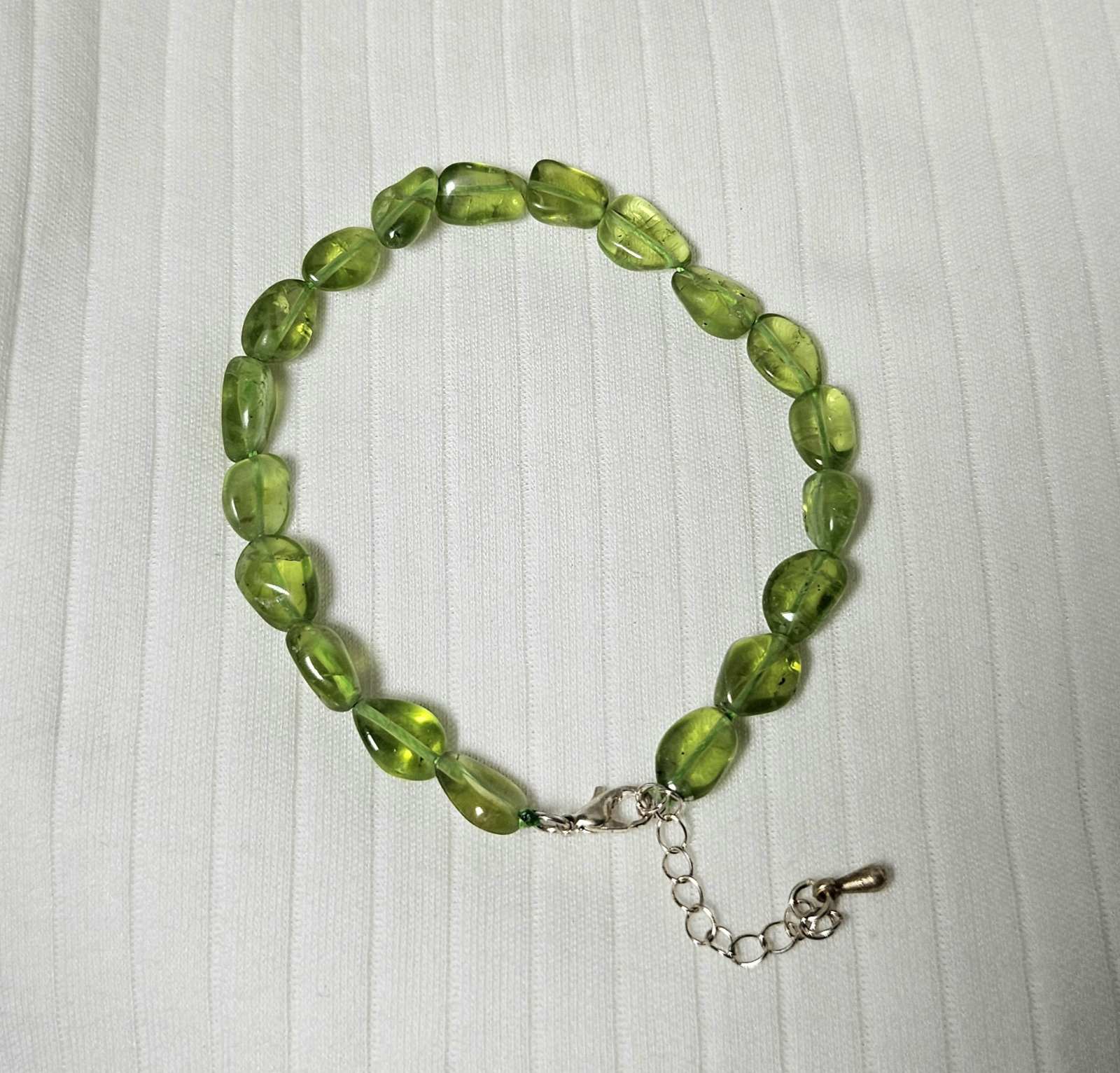 Peridot bracelet 7mm