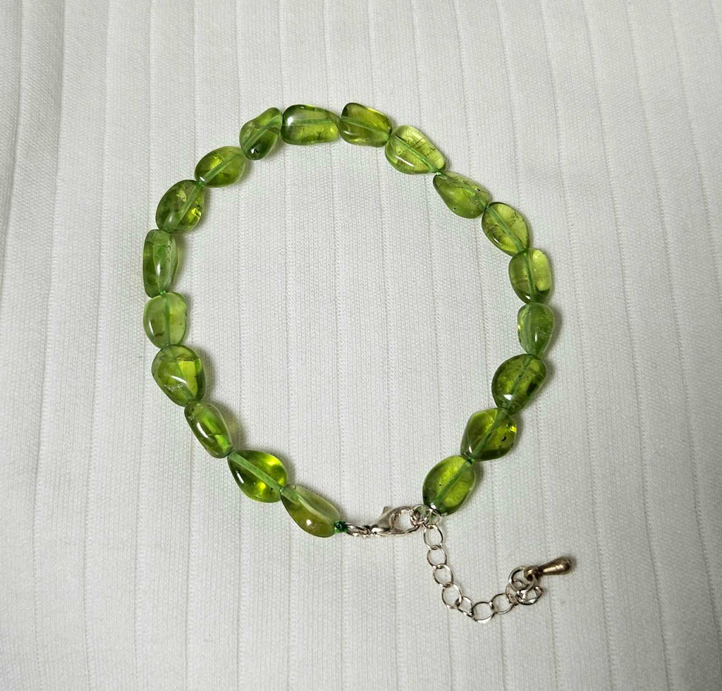 Peridot bracelet 7mm