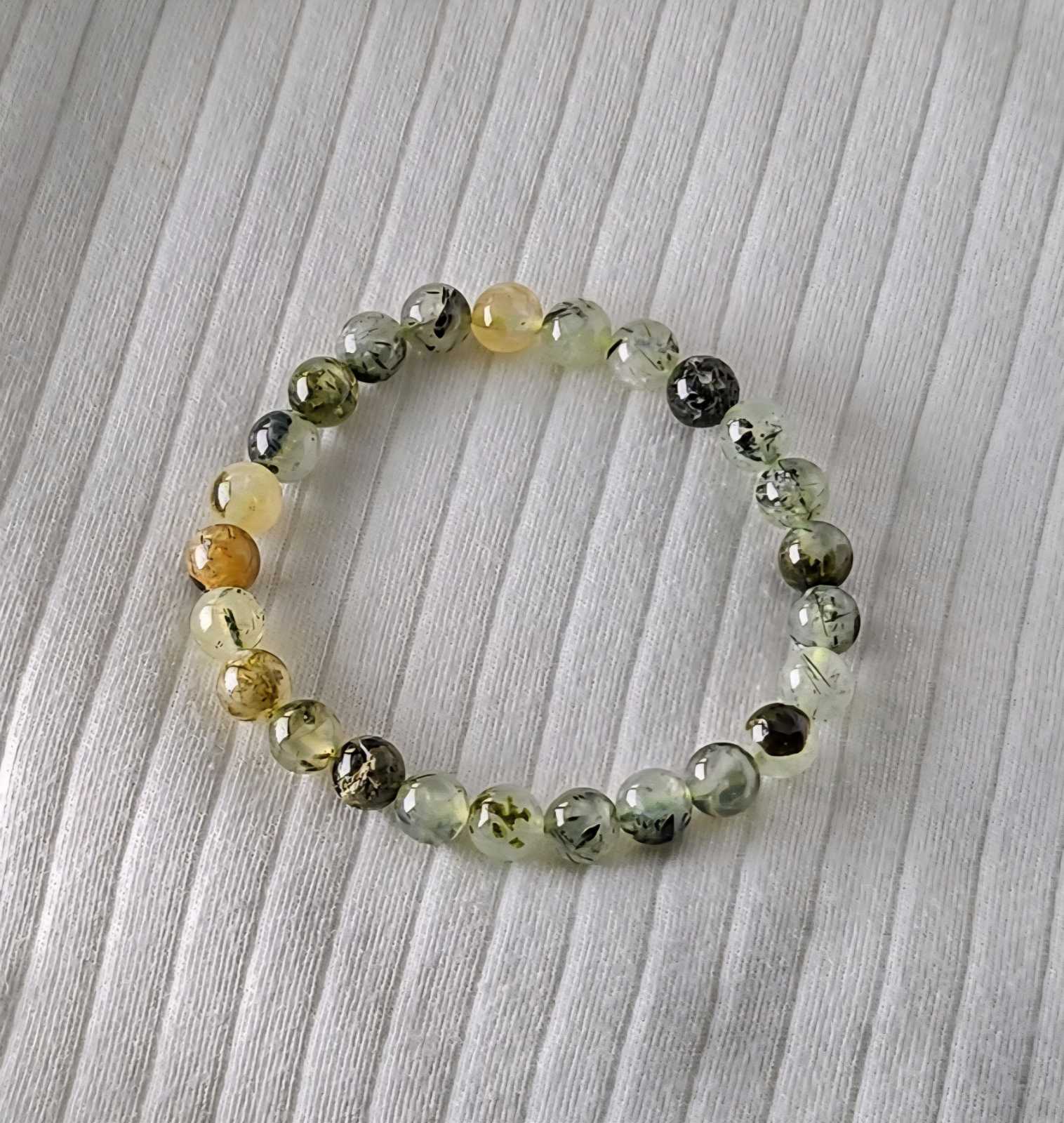 Prehnite bracelet 8mm