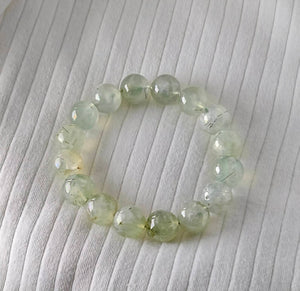 Prehnite bracelet 14mm