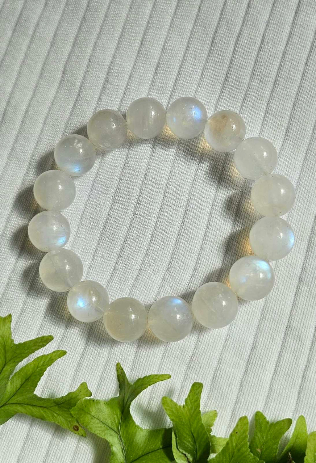 Rainbow Moonstone bracelet (14mm)