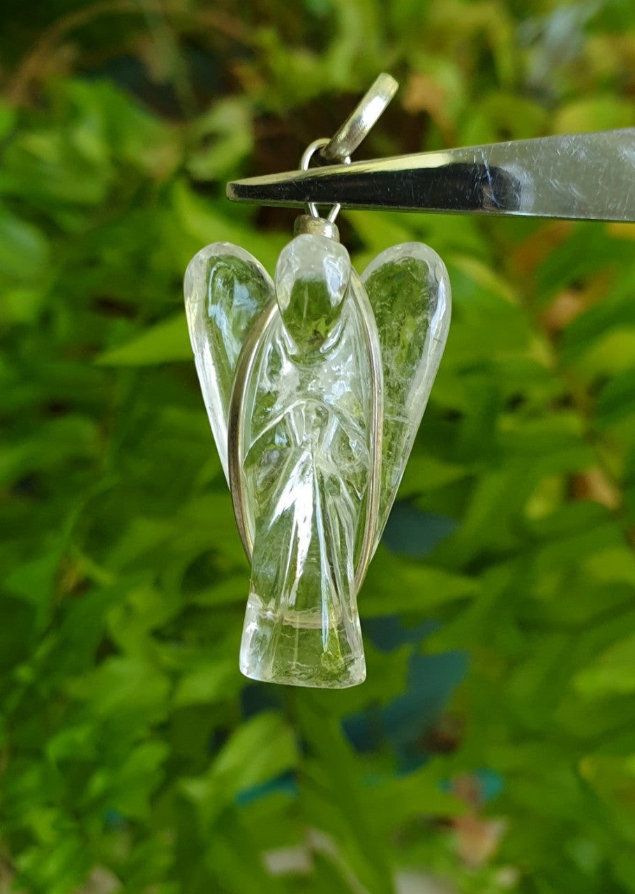 Clear Quartz Angel pendant